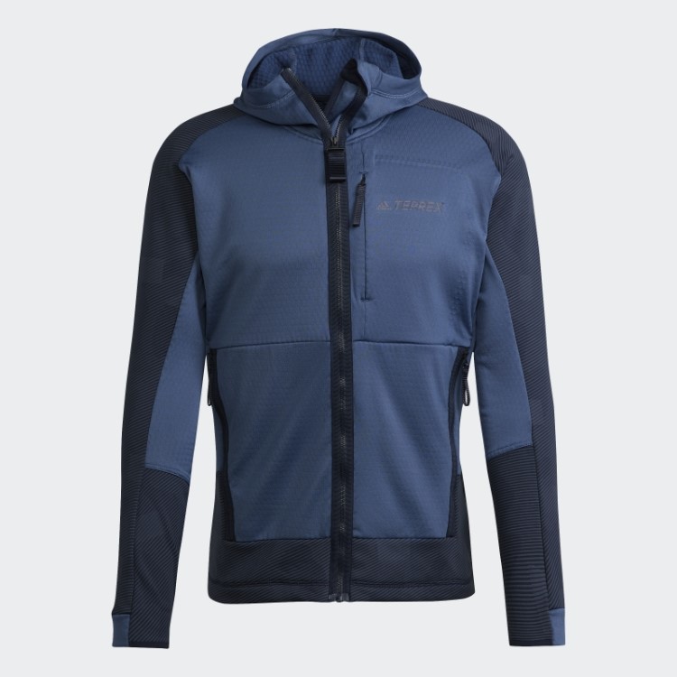 Jaqueta De Lã Para Caminhada Com Capuz Terrex Tech Adidas Steel