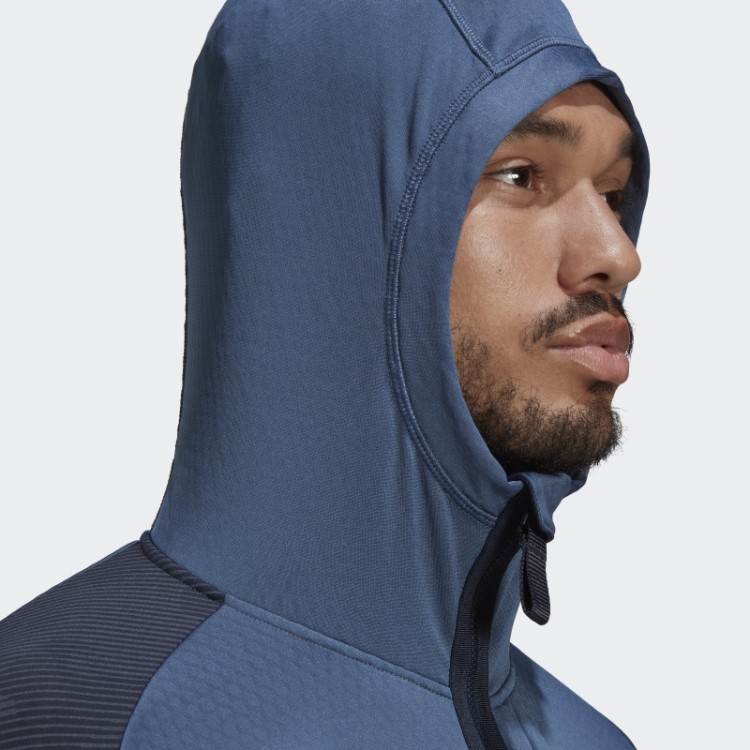 Jaqueta De Lã Para Caminhada Com Capuz Terrex Tech Adidas Steel
