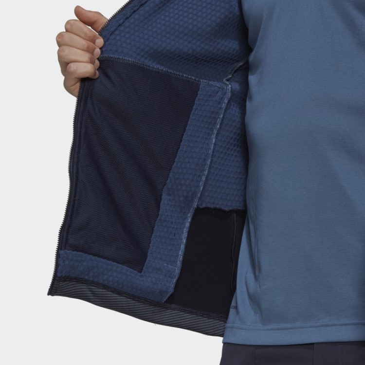 Jaqueta De Lã Para Caminhada Com Capuz Terrex Tech Adidas Steel