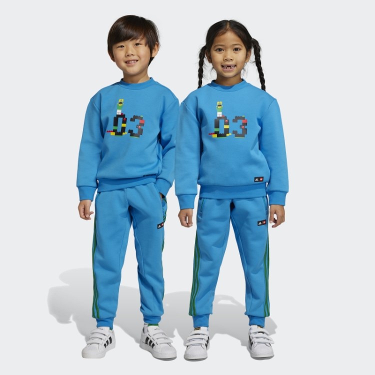 Adidas X Classic Lego Conjunto De Moletom E Calça Azul Fashion