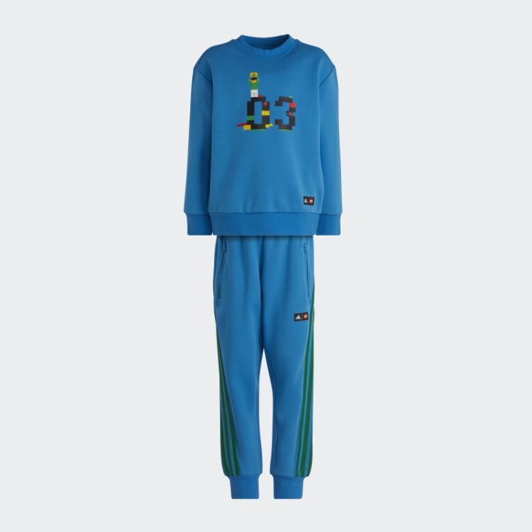 Adidas X Classic Lego Conjunto De Moletom E Calça Azul Fashion