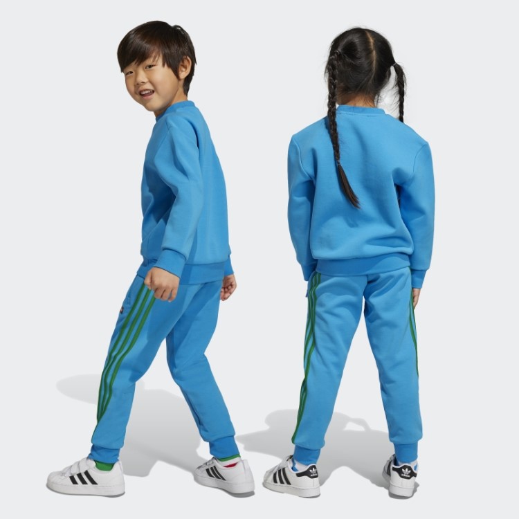 Conjunto De Moletom E Calça Azul Adidas X Classic Lego