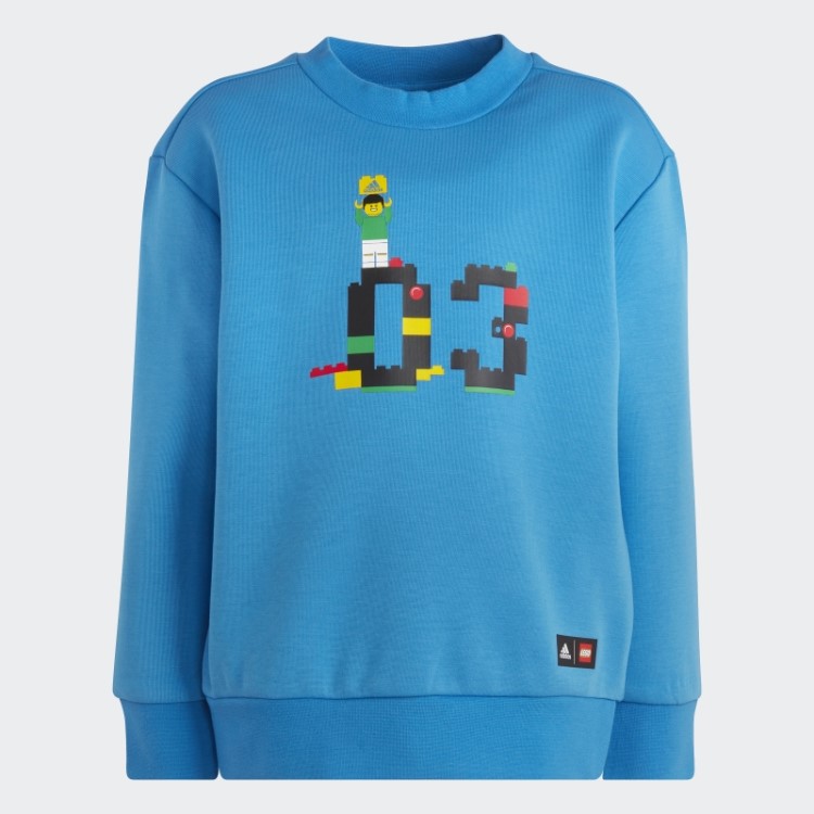 Conjunto De Moletom E Calça Azul Adidas X Classic Lego