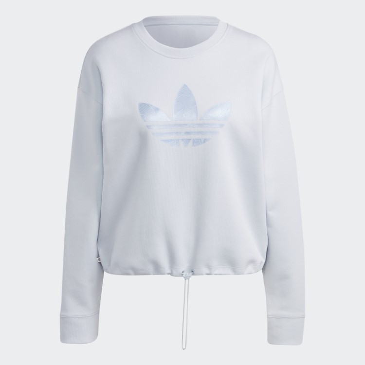 Adidas Moletom Com Estampa De Mármore E Enchimento Trevo Azul