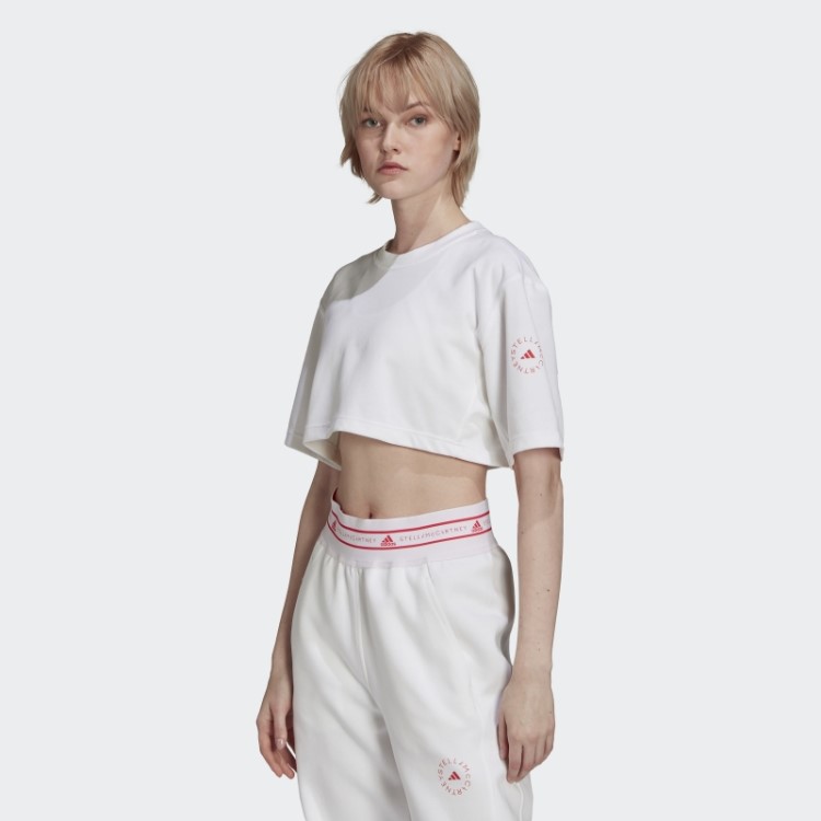 Camiseta Branca Adidas By Stella Mccartney Future Playground Cropped