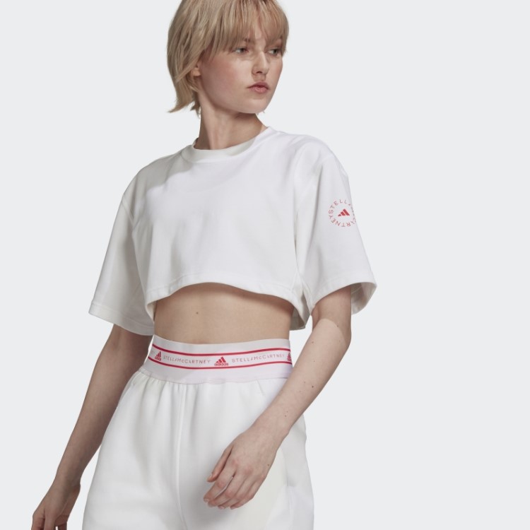 Camiseta Branca Adidas By Stella Mccartney Future Playground Cropped
