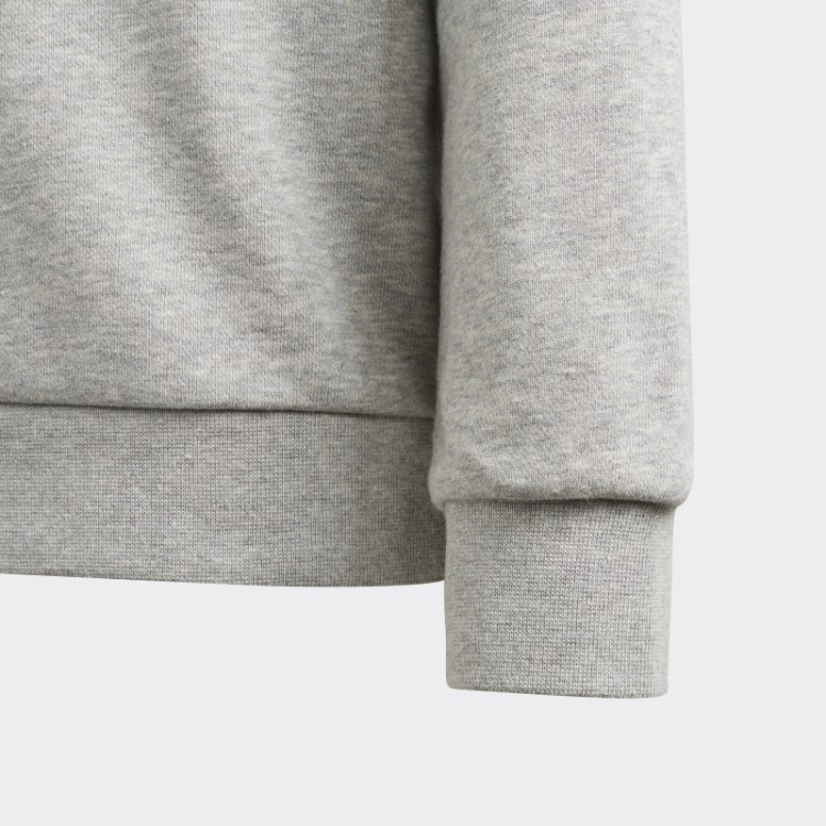 Moletom Trifoil Crew Cinza Médio Adidas
