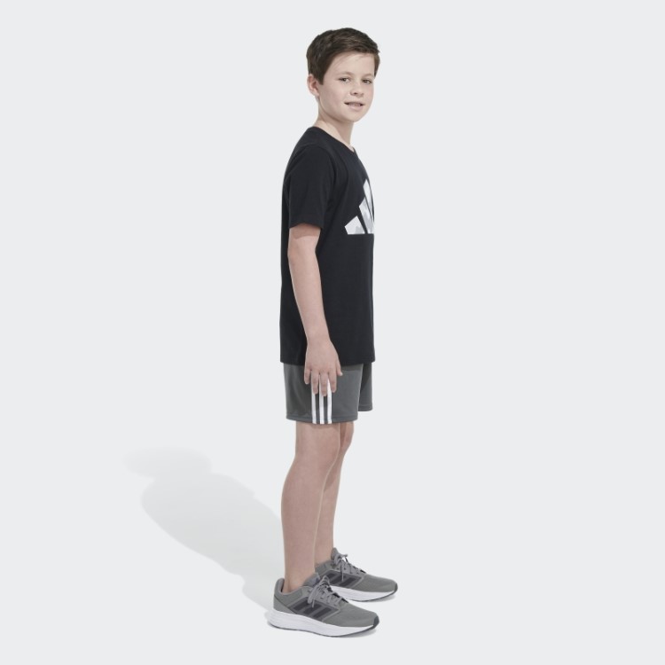 Camiseta Preta Adidas Ss Camo Logo