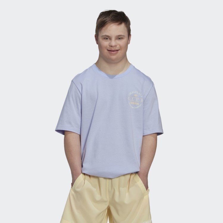 Camiseta Com Logo Do Clube Tom Violeta Adidas