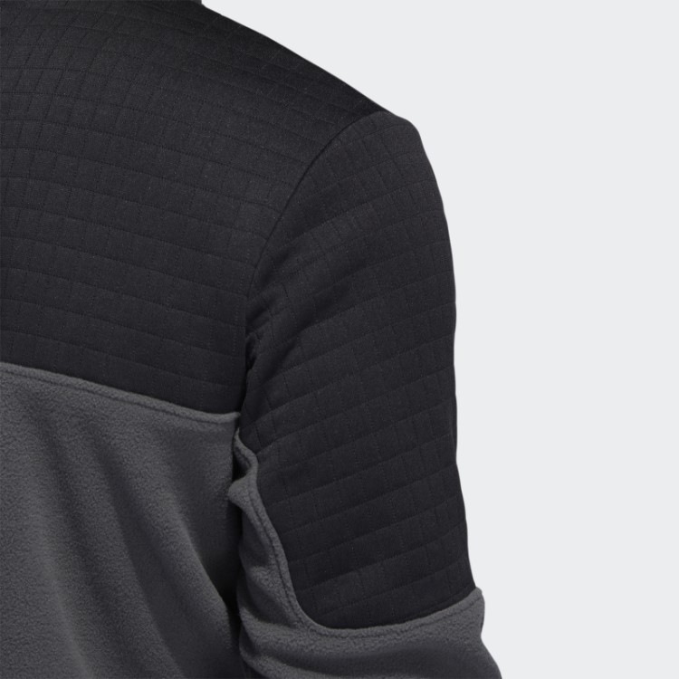 Pulôver Preto Adidas Repelente De água 1/4 Com Zíper
