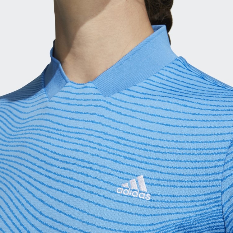 Camisa Azul Adidas Made To Be Remade Com Gola Canelada