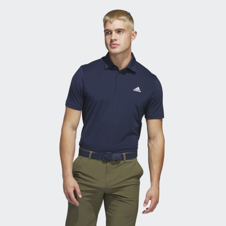 Adidas Ultimate365 Polo Liso No Peito Esquerdo Azul Marinho