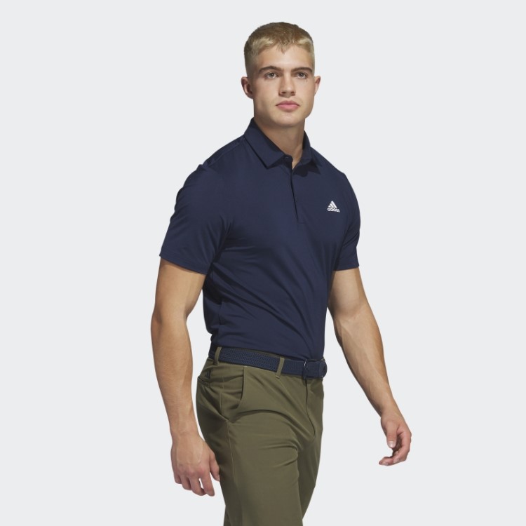 Adidas Ultimate365 Polo Liso No Peito Esquerdo Azul Marinho