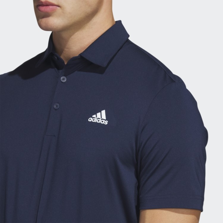 Adidas Ultimate365 Polo Liso No Peito Esquerdo Azul Marinho