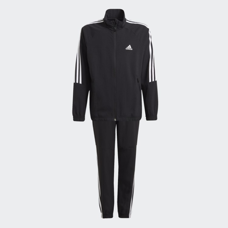 Conjunto Tecido Preto Adidas
