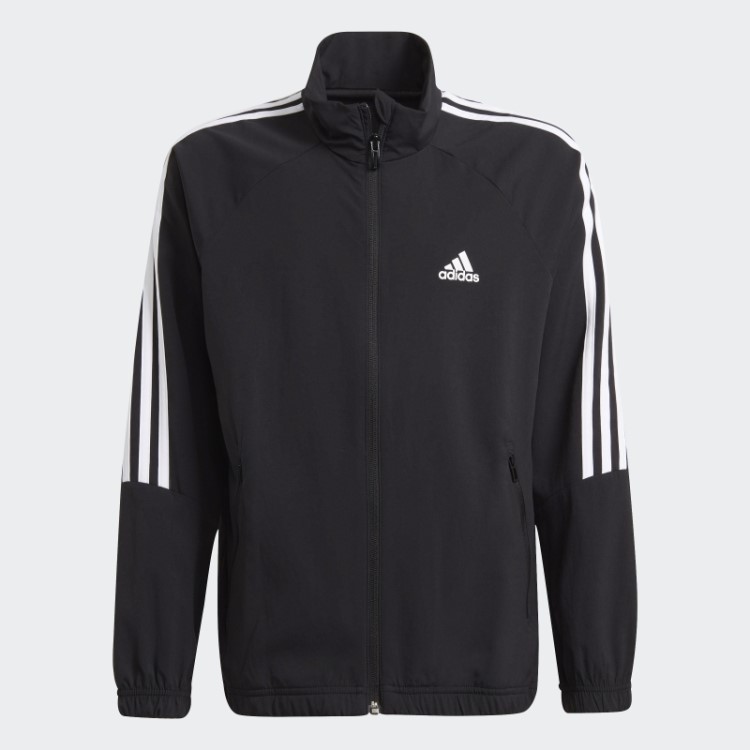 Conjunto Tecido Preto Adidas