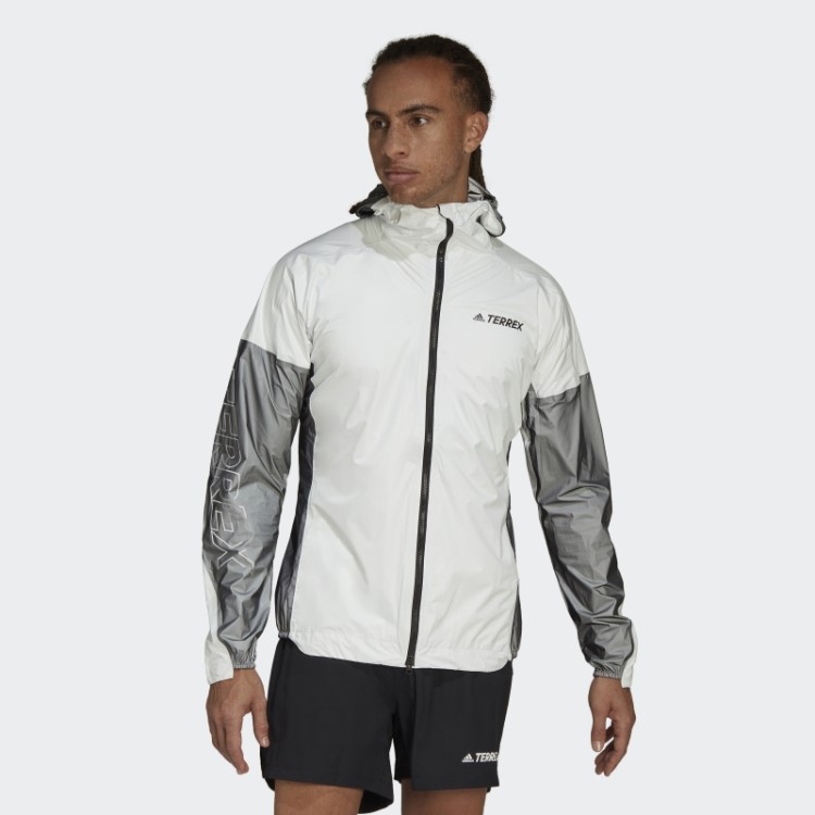 Terrex Agravic Jaqueta De Chuva Profissional De Três Camadas Adidas Branco