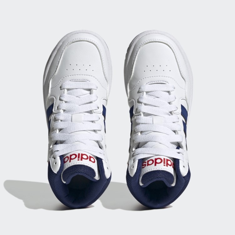 Adidas Branco Sapatos Médios De Basquete