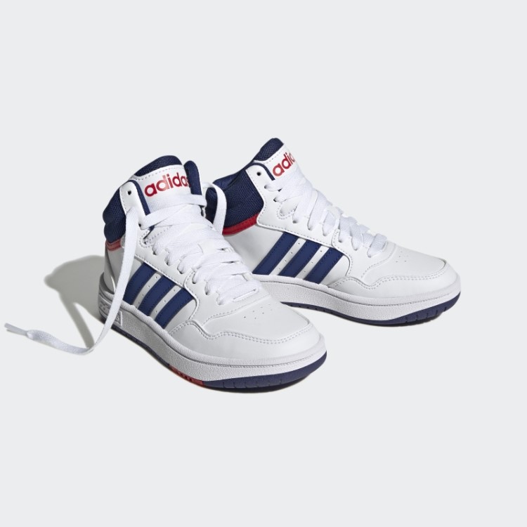 Adidas Branco Sapatos Médios De Basquete