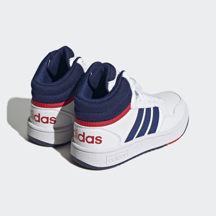 Adidas Branco Sapatos Médios De Basquete
