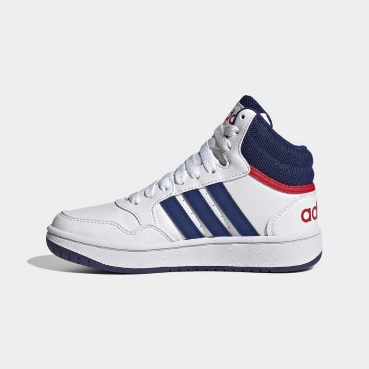 Adidas Branco Sapatos Médios De Basquete