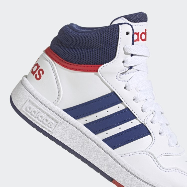 Adidas Branco Sapatos Médios De Basquete