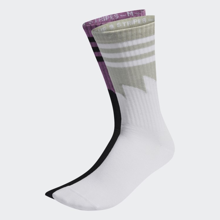Adidas Rekive Crew Meias 2 Pares Moda Preta