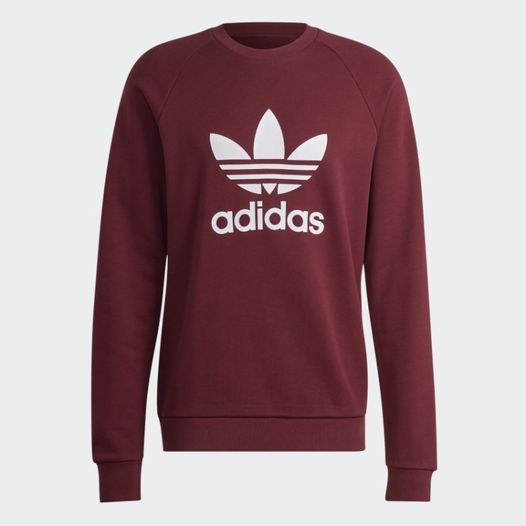 Adicolor Classics Trefoil Moletom Gola Redonda Vermelho Adidas