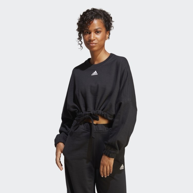 Moletom Versátil Adidas Black Dance Crop