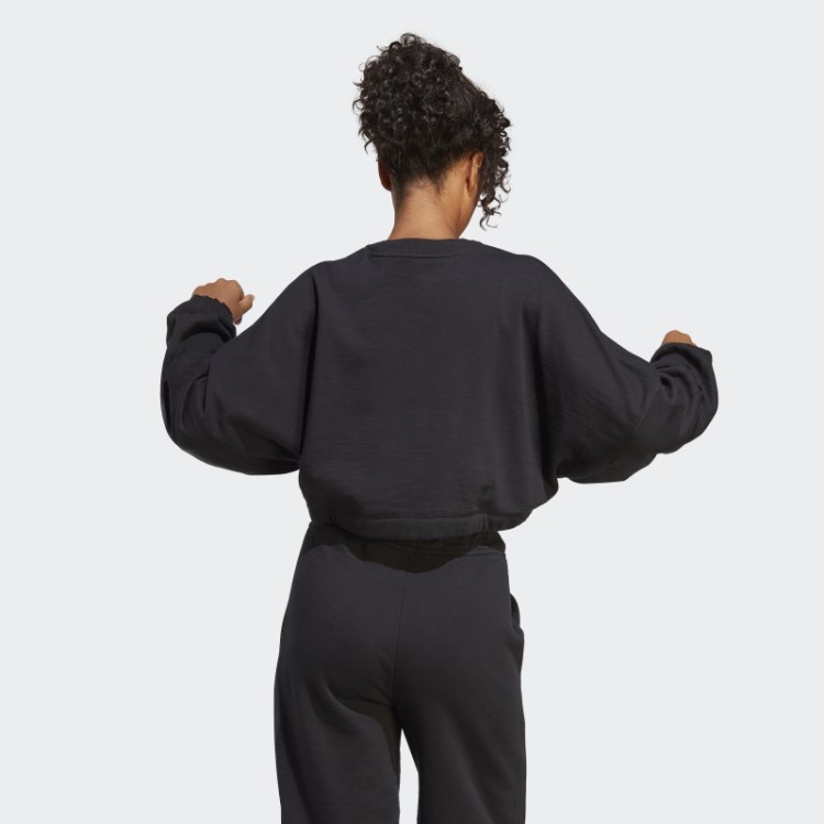 Moletom Versátil Adidas Black Dance Crop