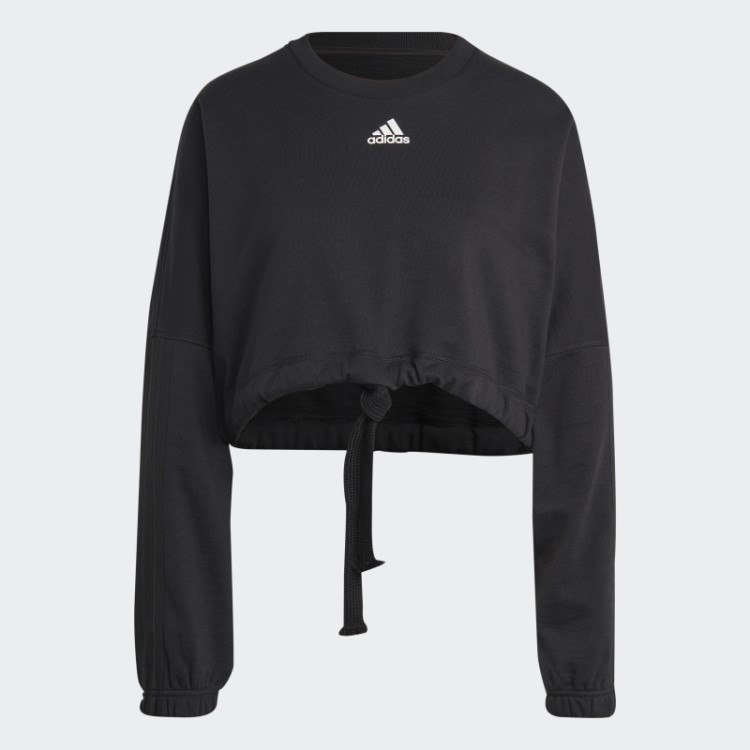 Moletom Versátil Adidas Black Dance Crop