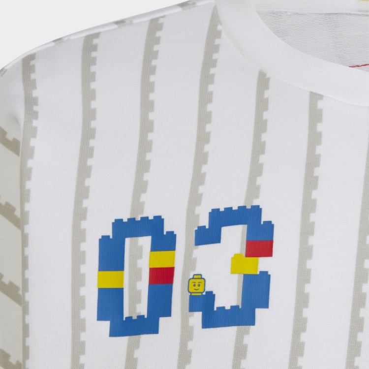 Moletom Branco Adidas X Classic Lego Gola Alta