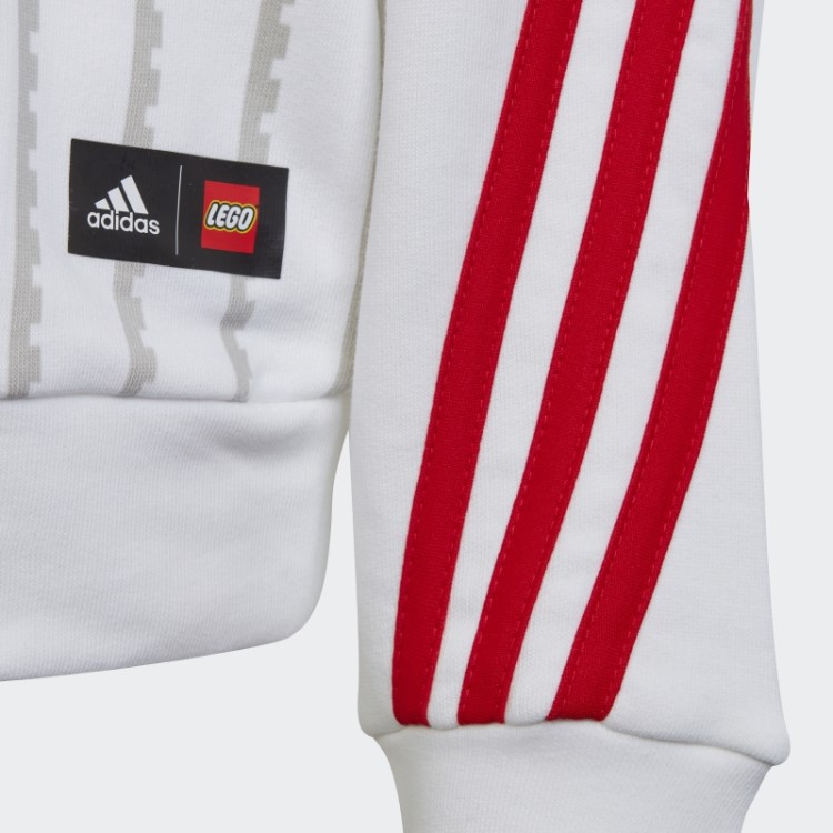 Moletom Branco Adidas X Classic Lego Gola Alta