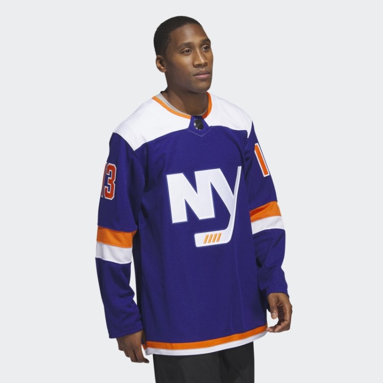 Adidas Royal 08 Ccm-sld Islanders Barzal Terceira Camisa Autêntica