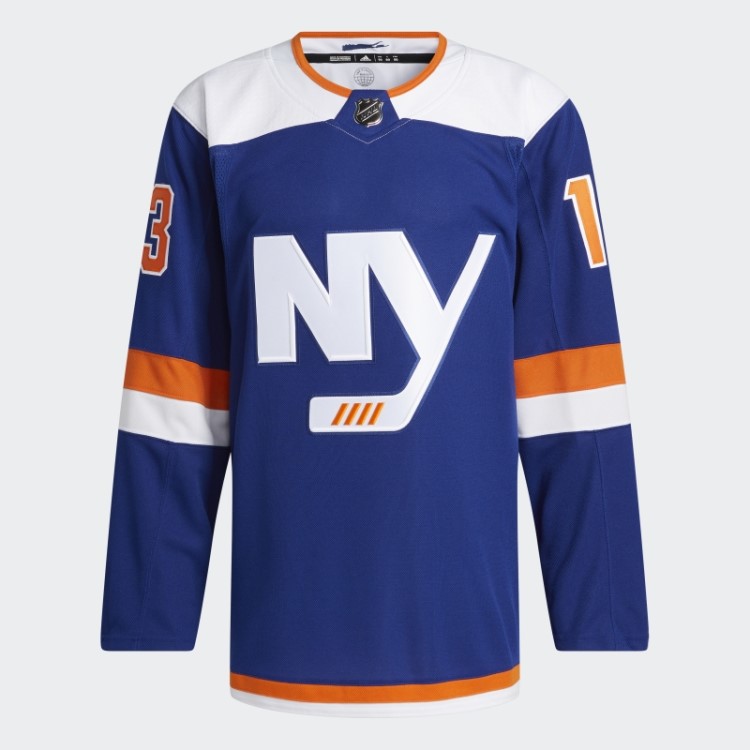 Adidas Royal 08 Ccm-sld Islanders Barzal Terceira Camisa Autêntica