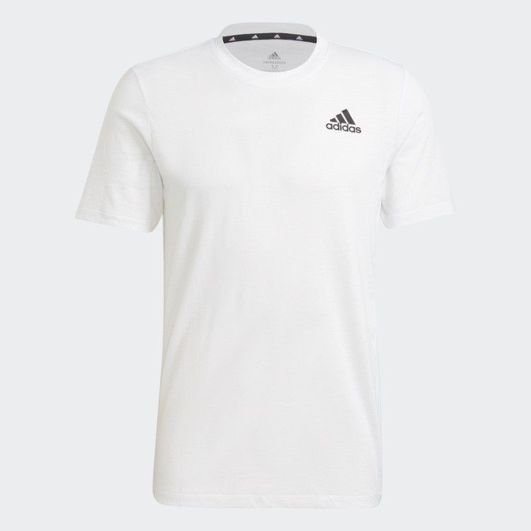 Adidas Branco Aeroready Projetado Para Mover Camiseta Esportiva