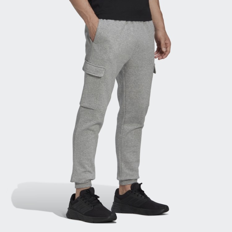 Calça Cargo Cônica Regular Cinza Médio Essencial De Lã Adidas