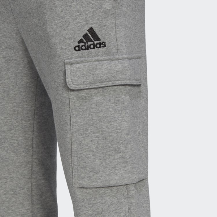 Calça Cargo Cônica Regular Cinza Médio Essencial De Lã Adidas