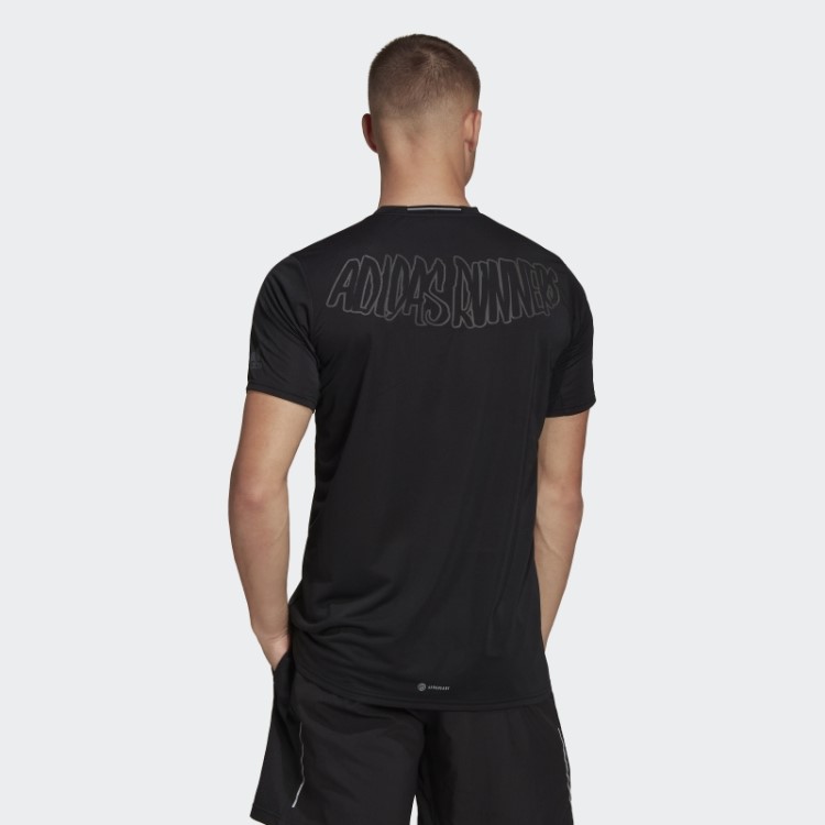 Camiseta Corredora Preta Adidas
