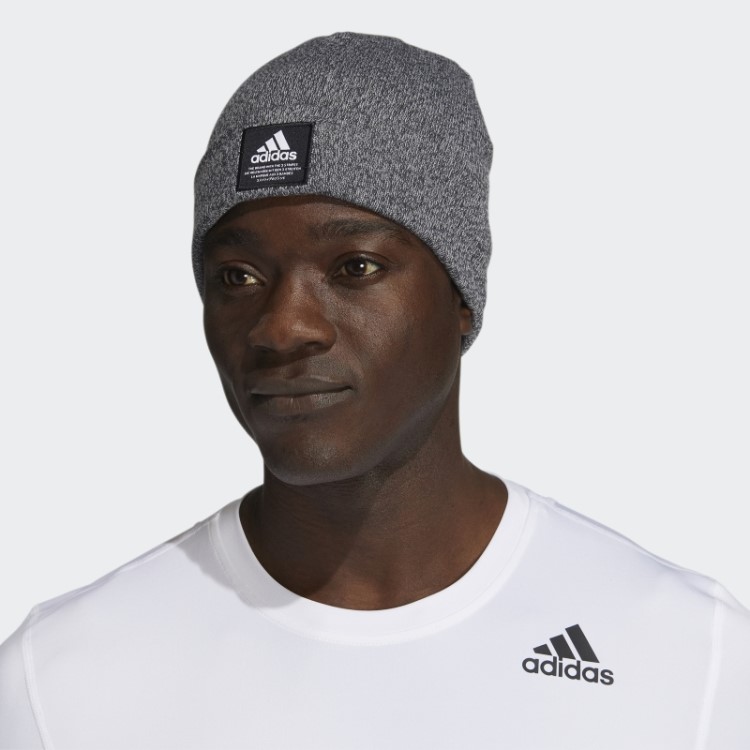Gorro Preto Adidas Com Punho Amplificador