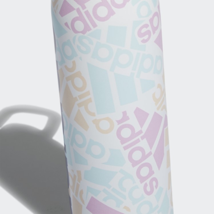 Garrafa Branca Adidas Em Palha De Aço 600 Ml
