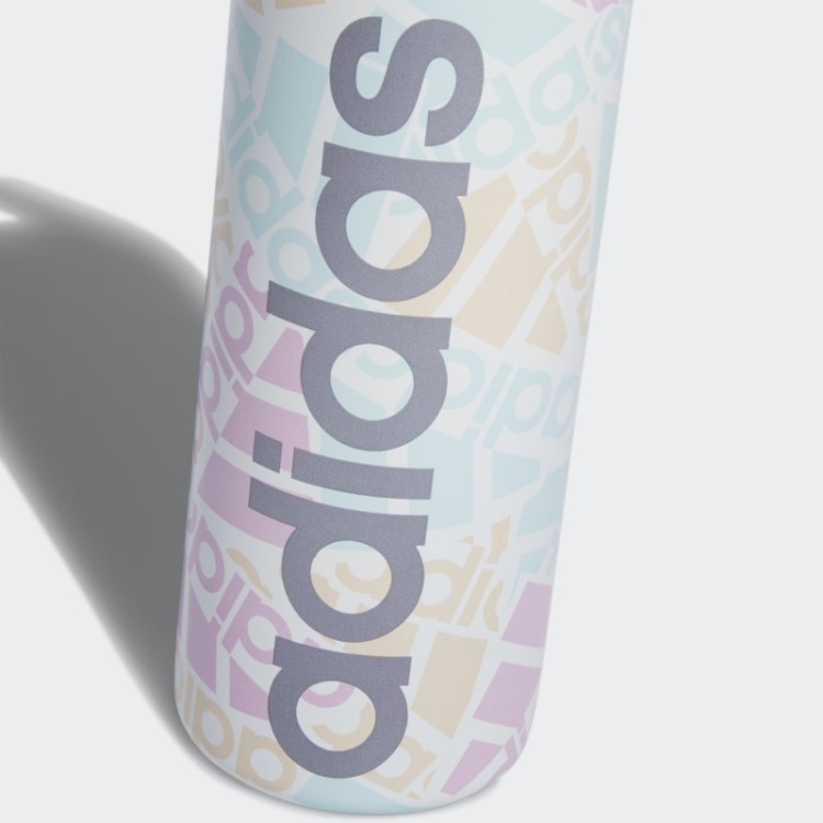 Garrafa Branca Adidas Em Palha De Aço 600 Ml