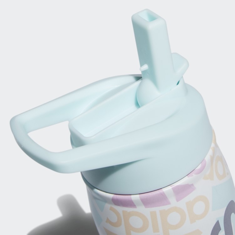 Garrafa Branca Adidas Em Palha De Aço 600 Ml
