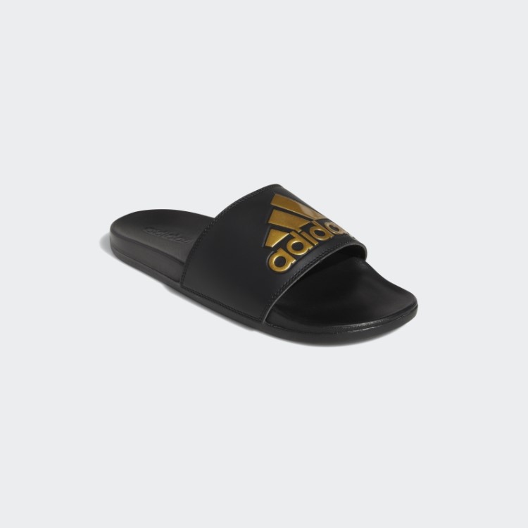 Chinelos De Conforto Adidas Adilette Dourados Metálicos