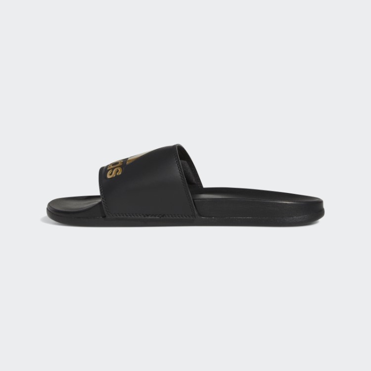 Chinelos De Conforto Adidas Adilette Dourados Metálicos