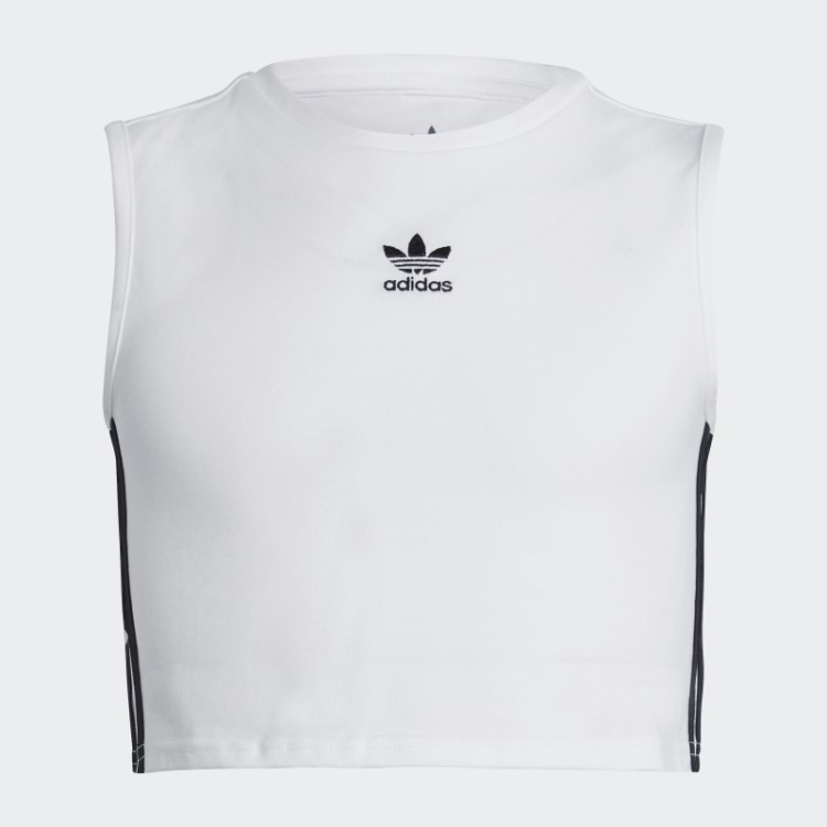 Regata Adicolor Cropped Branca Adidas