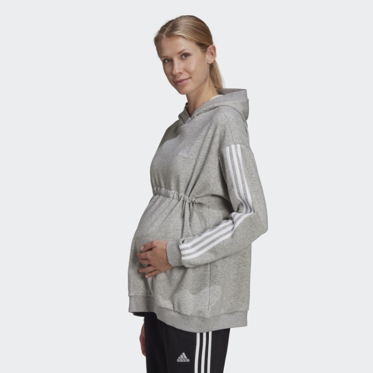 Moletom Com As Três Listras De Algodão Adidas Essentials (maternidade) Moda Branca