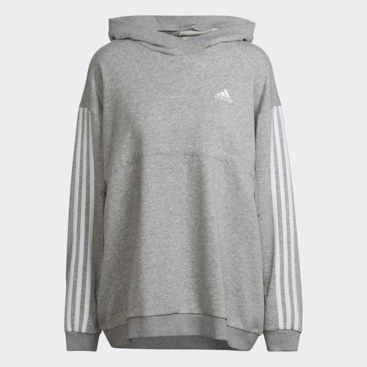 Moletom Com Capuz Com As Três Listras Adidas Essentials (maternidade) Branco