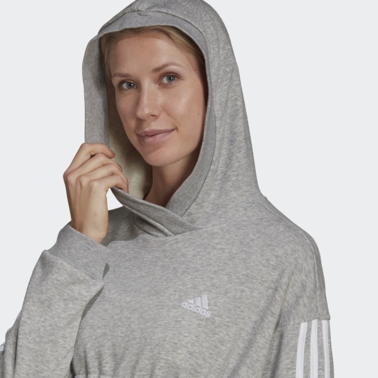 Moletom Com Capuz Com As Três Listras Adidas Essentials (maternidade) Branco
