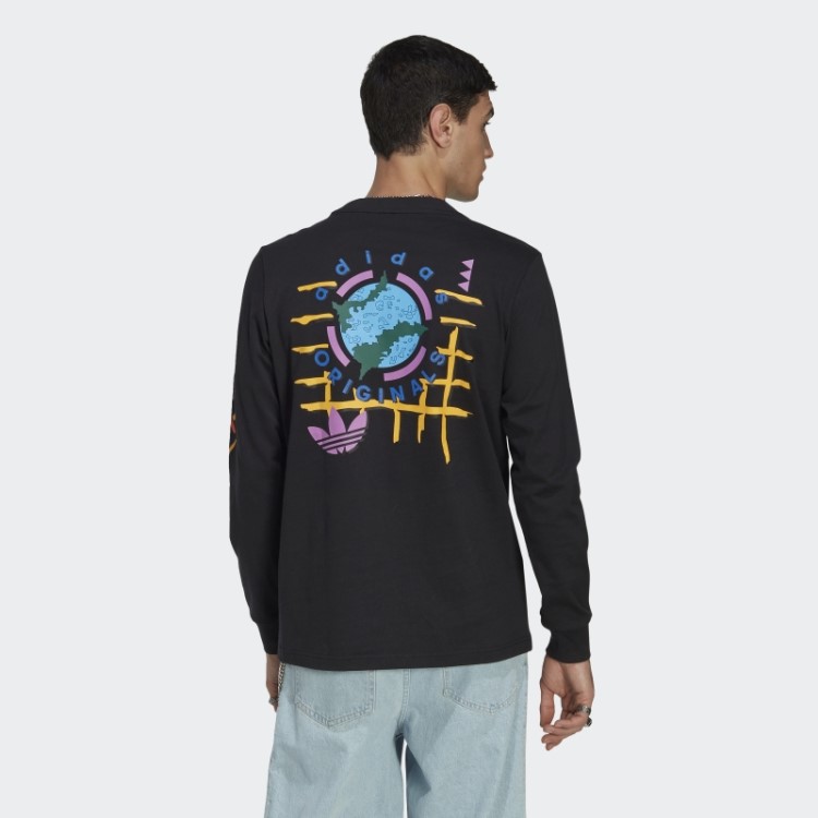 Wander Hour Camiseta Manga Longa Preta Adidas